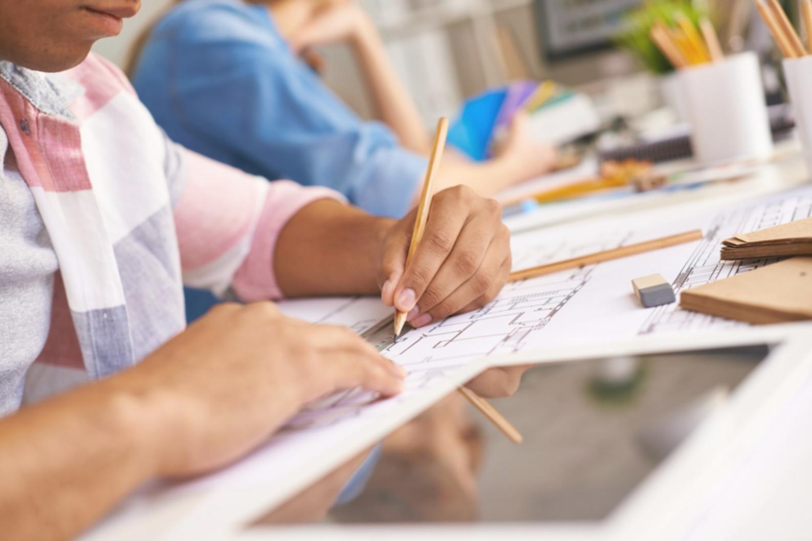 Financial planning workspace with charts and analysis tools